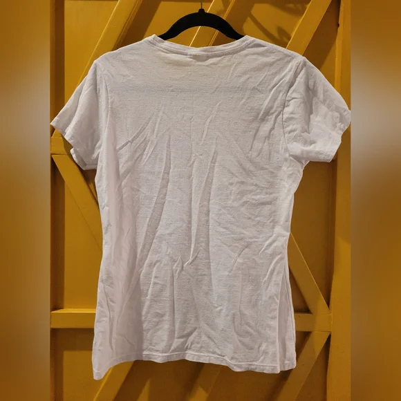 Jolene White Tee Shirt Size S/M - Picture 4 of 4